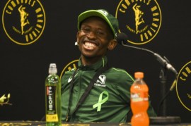 DURBAN, SOUTH AFRICA - AUGUST 28: Tete Dijana  during the 2022 Comrades Marathon at Moses Mabhida Stadium on August 28, 2022 in Durban, South Africa. (Photo by Darren Stewart/Gallo Images)