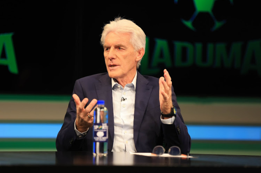 Hugo Broos, coach of South Africa during the Bafana Bafana squad announcement at SABC Studio in Johannesburg on 29 August 2024 ©Samuel Shivambu/BackpagePix