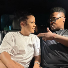 Mlindo and girlfriend