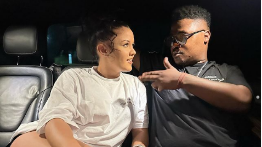 Mlindo and girlfriend