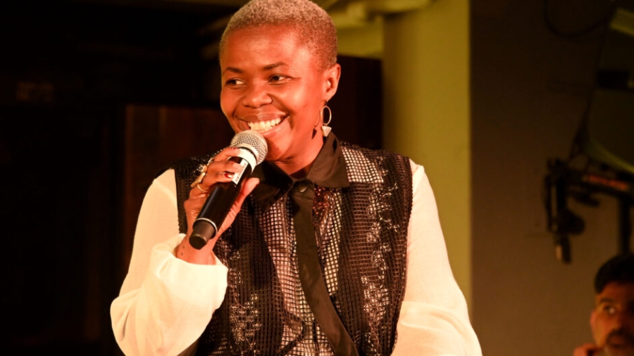 JOHANNESBURG, SOUTH AFRICA - SEPTEMBER 15: Zolani Mahola during the 'Where You Are' new anthem release at Untitled Basement on September 15, 2026 in Johannesburg, South Africa. Zakes Bantwini and Zolani Mahola launch their new musical collaboration ahead of its official release. (Photo by Gallo Images/Oupa Bopape).